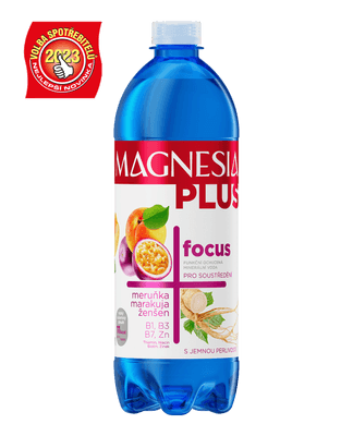 Magnesia Plus Focus meruňka, marakuja, ženšen