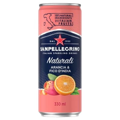 San Pellegrino Arancia & Fico d´India (pomeranč & opuncie), plech