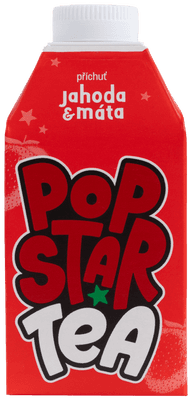 Popstar Tea ledový čaj s příchutí jahody a máty