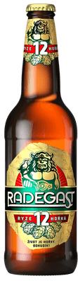 Radegast Ryze hořká 12, světlý ležák, sklo