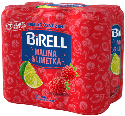 Birell Ochucený limetka/malina nealkoholické pivo 6x500ml
