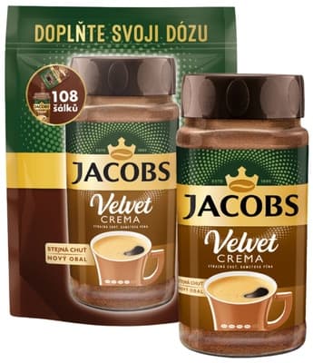 Jacobs Velvet instantní káva výhodné balení