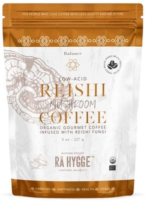 Rå Hygge BIO zrnková káva Peru Arabica REISHI