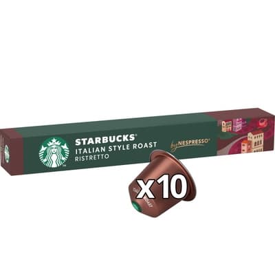 Starbucks® Italian Style Roast by NESPRESSO®, Dark Roast kávové kapsle, 10 kapslí v balení