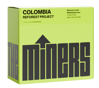 The Miners Colombia Reforest kávová zrna