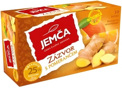 Jemča Zázvor s pomerančem bylinný čaj