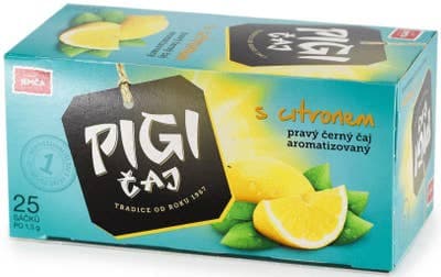 Jemča Pigi Černý čaj s citronem porcovaný 37.5g