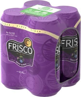 Frisco Cider Lesní ovoce 4x330ml plech