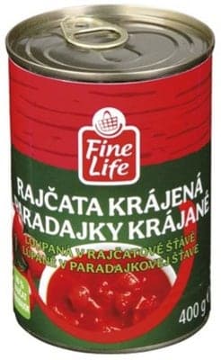 Fine Life Rajčata loupaná krájená