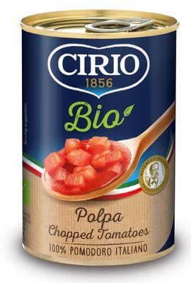 Cirio BIO Rajčata loupaná krájená