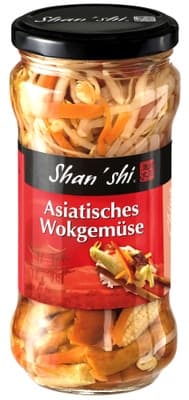 Shan'shi Asijská zelenina na wok