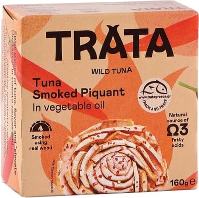 Trata Tuňák uzený v rostlinném oleji pikantní