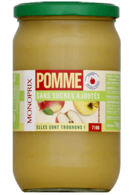 Monoprix Jablečné pyré bez přidaného cukru