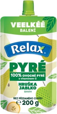 Relax 100% pyré Hruška-Jablko-Banán