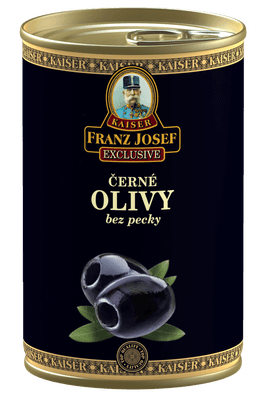 Franz Josef Kaiser Černé olivy ve slaném nálevu bez pecky 300.0 g