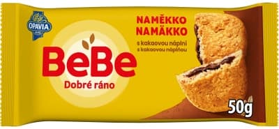 Opavia cereální bochánek BeBe Dobré Ráno Naměkko, kakaová náplň