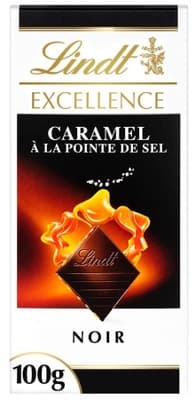 Lindt Hořká Excellence čokoláda s křupavými kousky karamelu a mořskou solí