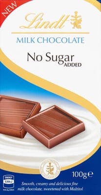 Lindt Mléčná čokoláda - bez přidaného cukru