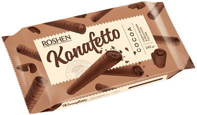 Roshen Konafetto trubičky s čokoládovou náplní