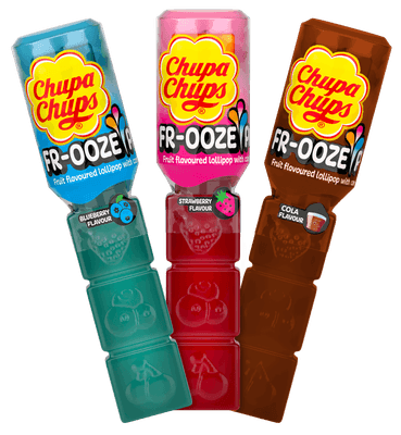 Chupa Chups Frooze pop lízatko s gelem