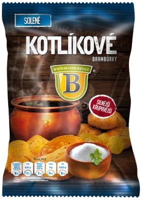Originální hospodské brambůrky Kotlíkové brambůrky solené