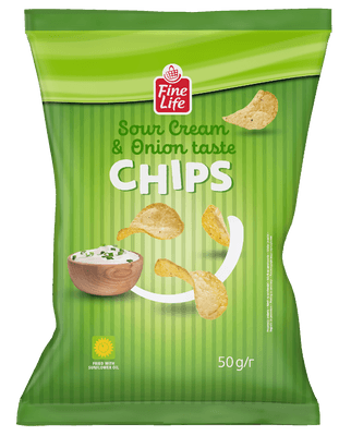 Fine Life Chips smetana a cibule