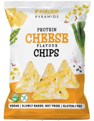 Popcrop Proteinové chipsy se sýrovo-cibulovou příchutí