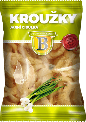 Originální hospodské brambůrky Kroužky jarní cibulka