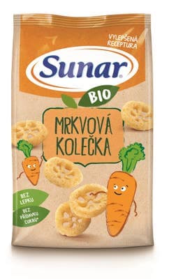 Sunar BIO dětské křupky mrkvová kolečka
