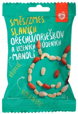 IBK trade Směs slaných ořechů a uzených mandlí