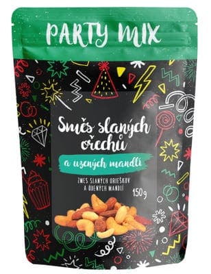 IBK trade Směs slaných ořechů a uzených mandlí  - Party mix 150.0 g