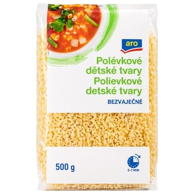 ARO Těstoviny polévkové bezvaječné dětské tvary