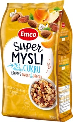 Emco Super Mysli bez přidaného cukru Křupavé Ovoce & Ořechy