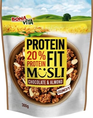 Bonavita Musli crunchy protein čoko-mandle