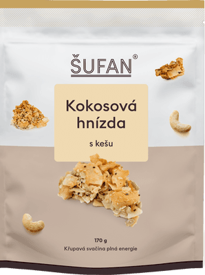 Šufan Kokosová hnízda s kešu
