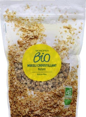 Monoprix BIO Křupavé müsli 375.0 g