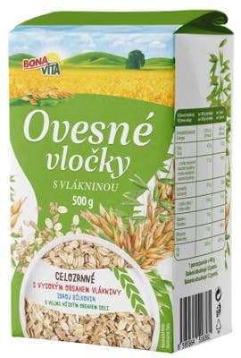 Bonavita Ovesné vločky s vlákninou