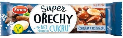 Emco Super Ořechy bez přidaného cukru Čokoláda a Mořská sůl 35.0 g