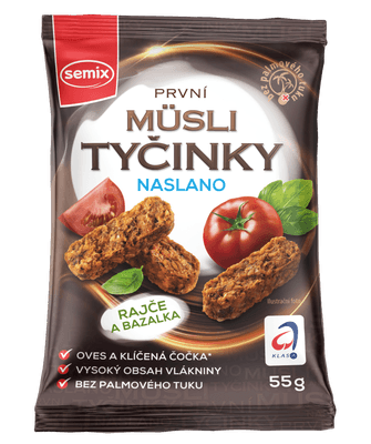 Semix Müsli tyčinky naslano Rajče a bazalka bez lepku