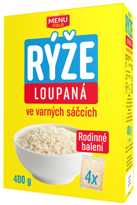 Menu Gold Rýže loupaná ve varných sáčcích 4x100g