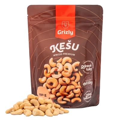 GRIZLY Kešu ořechy ww320 premium