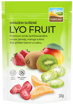 Farmland Lyo Mix jahody, kiwi, mango
