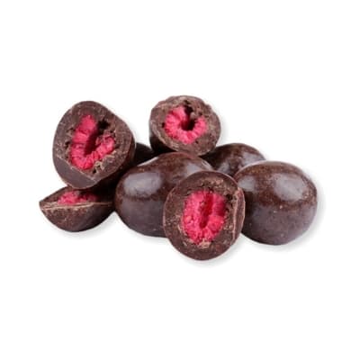 GRIZLY Lyofilizované maliny v hořké čokoládě