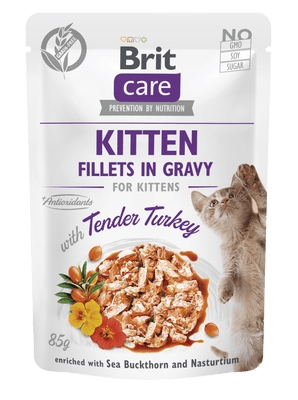 Brit Care Cat Kitten Fillets in Gravy Tender Turkey