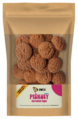 Dingo Piškoty s červenou řepou bezlepkové