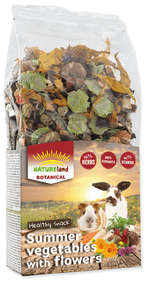 Nature Land Botanical letní zelenina s květy pro hlodavce