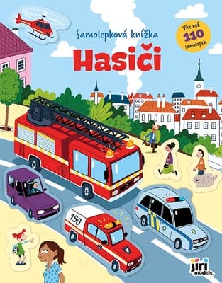 JIRI MODELS Samolepková knížka Hasiči