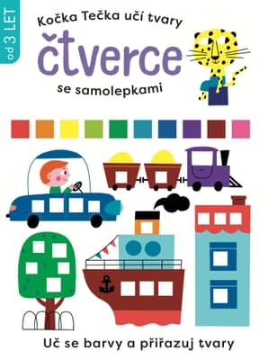 Svojtka & Co Kočka Tečka učí tvary Čtverce se samolepkami