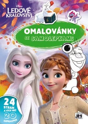 JIRI MODELS Omalovánky se samolepkami Ledové království