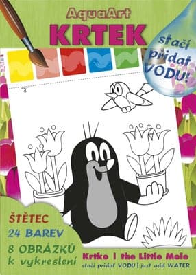 Akim AquaArt A4 "Stačí přidat vodu"+ štětec - Krtek 2